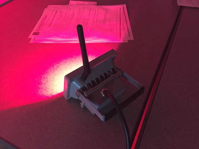 Photo of a wireless light